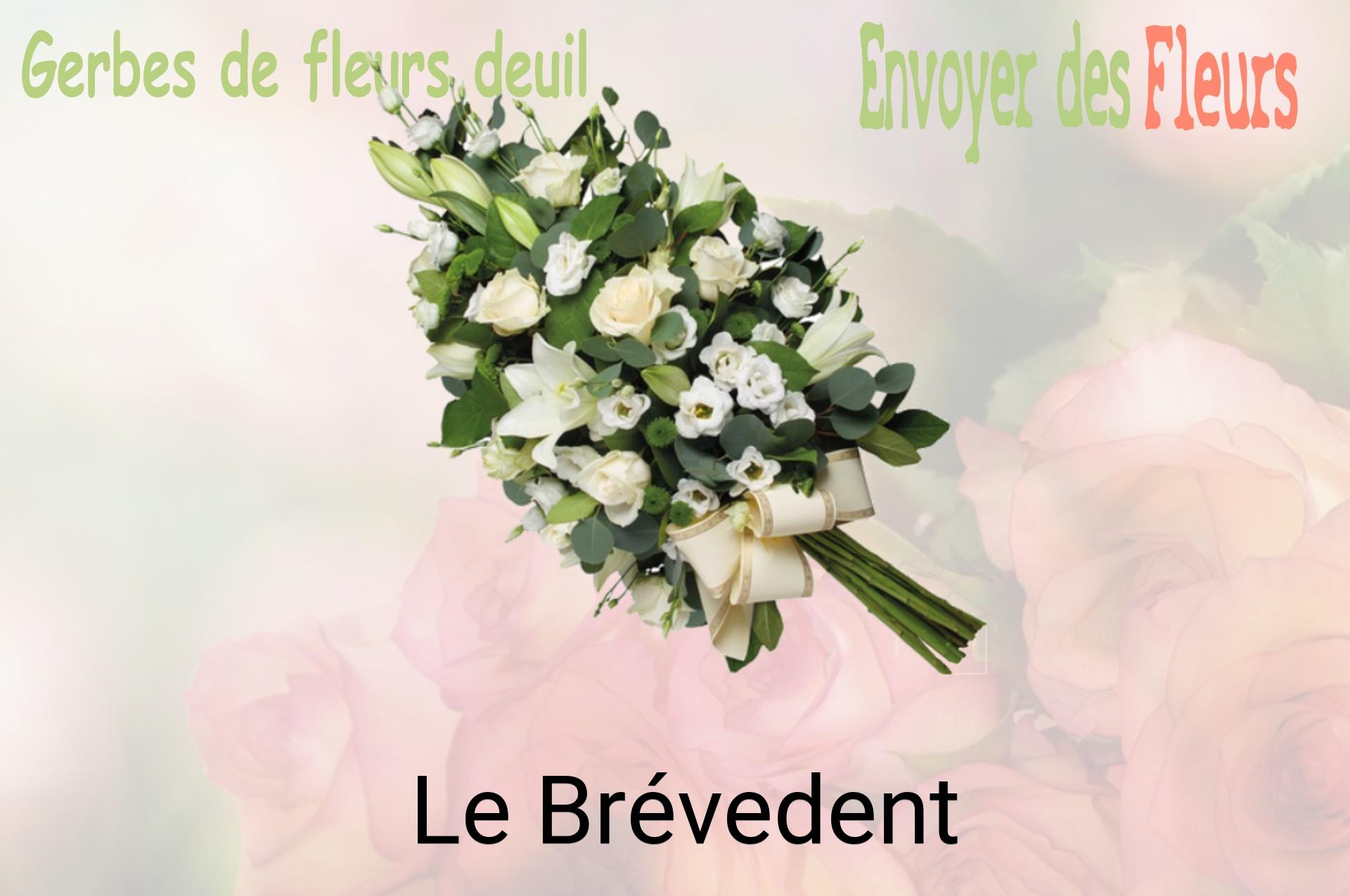 Gerbe de fleurs de deuil livrée à Le Brévedent